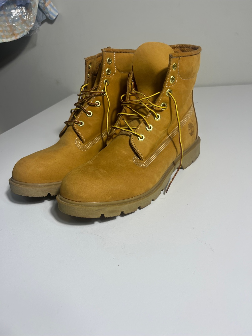Timberland Men's Wheat Nubuck Lace-Up Work Boots